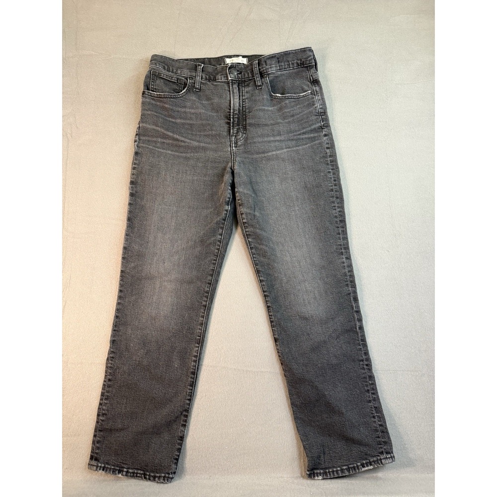 Madewell The Perfect Vintage Crop Jean Black/Gray Womens 30
